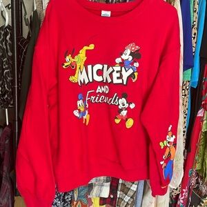 Mickey and Friend Girls Sweatshirt Large